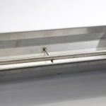 Stainless steel pork trough with bead edge and special stainless steel tube